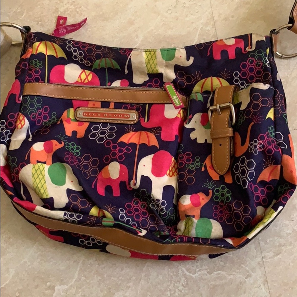 Lily bloom elephant purse